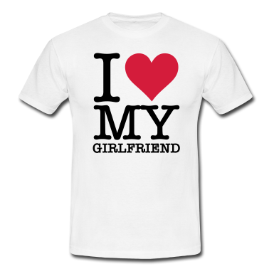 Partnerlook T-Shirt - Ich liebe meine Freundin