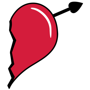 Motiv halbes Herz - Partnershirt zum Valentinstag rechts