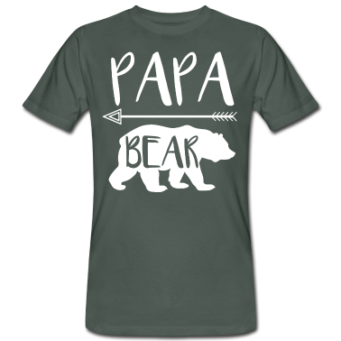 Partnerlook T-Shirt - Papa Bear Vater Vatertag Geschenk