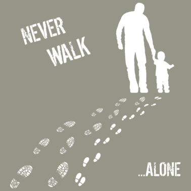 Motiv VATER & SOHN NEVER WALK ALONE