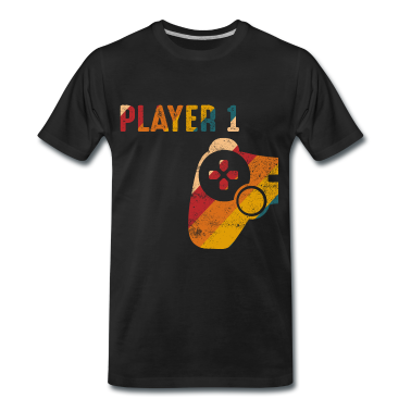 Partnerlook T-Shirt - Player 1 Gamer partnerlook Geschenk