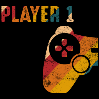 Motiv Player 1 Gamer partnerlook Geschenk