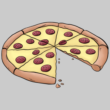 Motiv Pizza für Eltern-Baby-Partnerlook