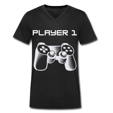 Partnerlook T-Shirt - Herren Partnerlook Vater Sohn Shirt Gamer Player 1