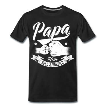 Partnerlook T-Shirt - Papa Mein Held Vater Geschenk Vatertag Geburtstag