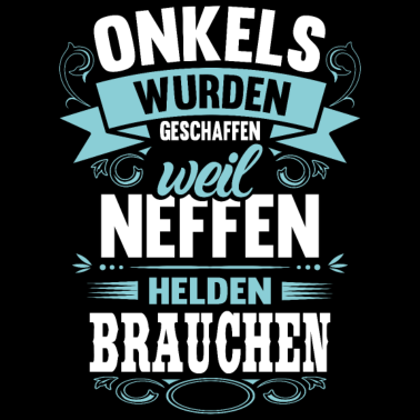Motiv Onkel Neffe Helden Spruch Vintage Geschenk