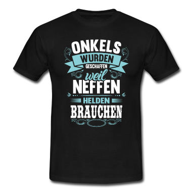 Partnerlook T-Shirt - Onkel Neffe Helden Spruch Vintage Geschenk