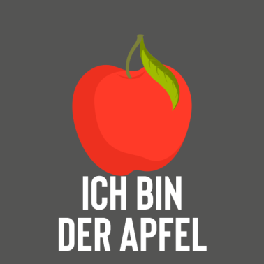 Motiv Vater Sohn Partnerlook Apfel Stamm Sprichwort V2