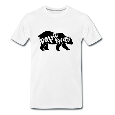 Partnerlook T-Shirt - Papa Bear - für Eltern-Baby-Partnerlook