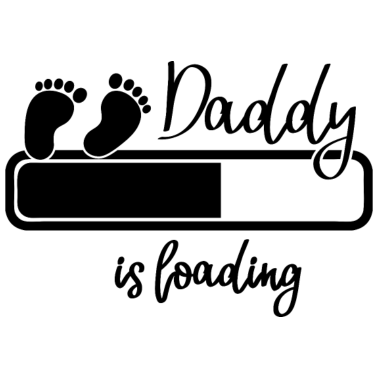 Motiv Papa Vater Schwanger Kind Baby Geschenk für Väter