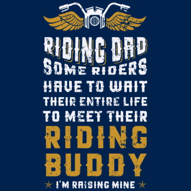 Motiv Riding Dad Motorradfahrer Spruch