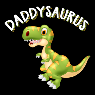 Motiv Daddysaurus Vater und Kind Dinosaurier Partnerlook