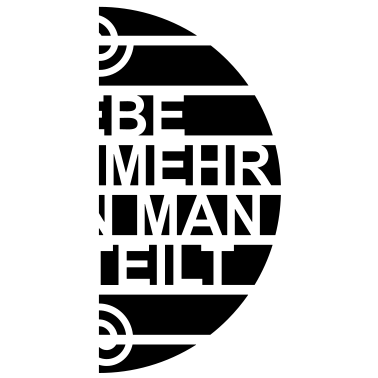 Motiv Wortsalat LIEBE WIRD MEHR WENN MAN SIE TEILT -