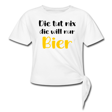Partnerlook T-Shirt - Die Tut Nix Die Will Nur Bier Trinken Geschenk Fun