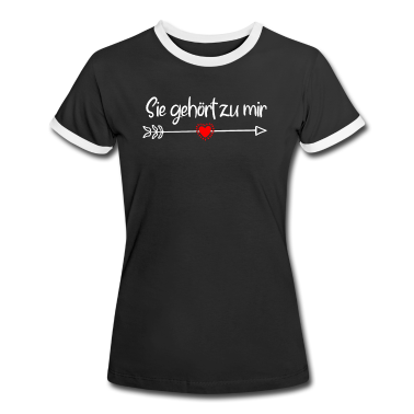 Partnerlook T-Shirt - Valentinstag Partnerlook sie gehört zu mir