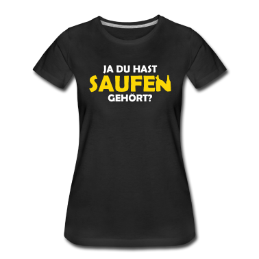 Partnerlook T-Shirt - Ja Du Hast Saufen Gehört Party Partnerlook Shirt