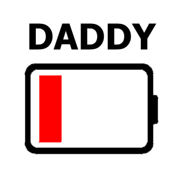 Motiv Daddy Leerer Akku Papa Vater Familien Partnerlook