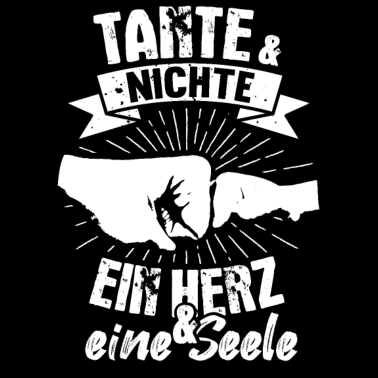 Motiv Tante & Nichte Herz und Seele Patentante Vintage