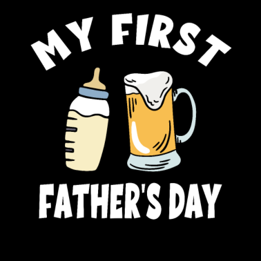 Motiv My First Father's Day - Bier Krug Baby Flasche