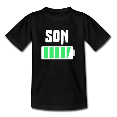 Partnerlook T-Shirt - Son Voller Akku Sohn Familien Partnerlook