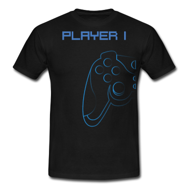Partnerlook T-Shirt - Player 1 Partnerlook Papa Sohn Gamer
