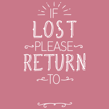 Motiv IF LOST | Partnerlook | mit Name bedrucken