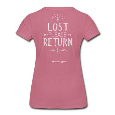 Partnerlook T-Shirt - IF LOST | Partnerlook | mit Name bedrucken
