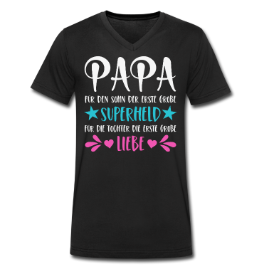 Partnerlook T-Shirt - Papa Sohn Superheld Tochter Erste Große Liebe
