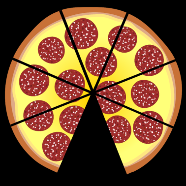 Motiv Pizza für Eltern-Baby Partnerlook - 1 Kind