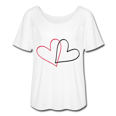 Partnerlook T-Shirt - Herzen Herz Geschenkidee Partnerlook