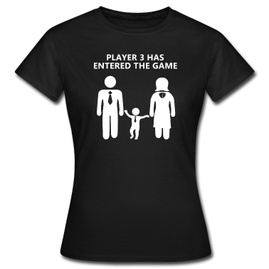 Partnerlook T-Shirt - Spieler 3 hat das Spiel betreten Familien Design