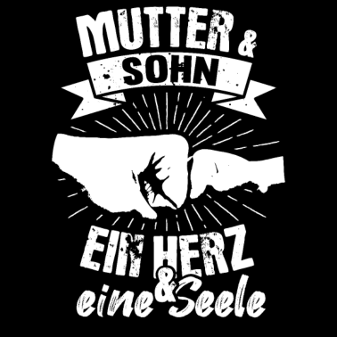Motiv Mutter & Sohn Herz und Seele Muttertag Vintage