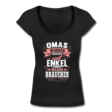 Partnerlook T-Shirt - Oma Enkelkind Helden Großmutter Spruch