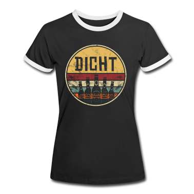 Partnerlook T-Shirt - Dicht Partnerlook Hacke Dicht Vintage Retro Party