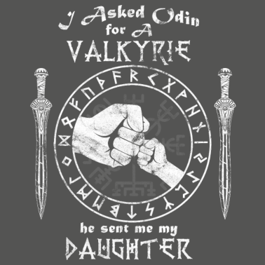 Motiv Walküre Valkyrie Krieger Tochter Vater Geschenk