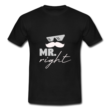 Partnerlook T-Shirt - Mr Right - Partnerlook