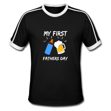 Partnerlook T-Shirt - Mein Erster Vatertag Stolzer Papa Sohn Gift Herren