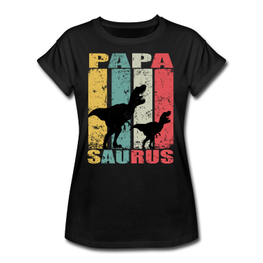Partnerlook T-Shirt - PapaSaurus Dinosaurier Baby Familien Papa Saurus