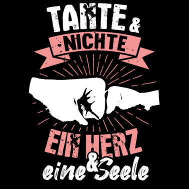Motiv Tante & Nichte Herz und Seele Patentante Vintage