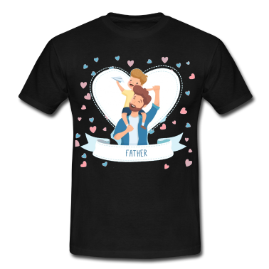 Partnerlook T-Shirt - Vater Sohn T-Shirt FATHER Vater und Kind Vatertag