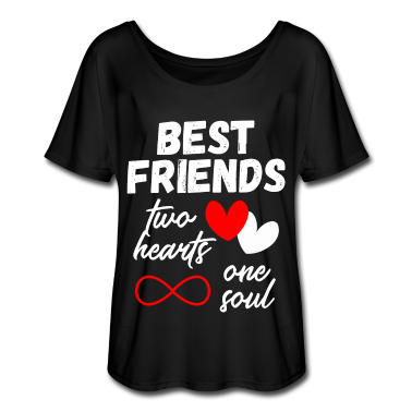 Partnerlook T-Shirt - beste Freunde Freundinnen Herz und Seele