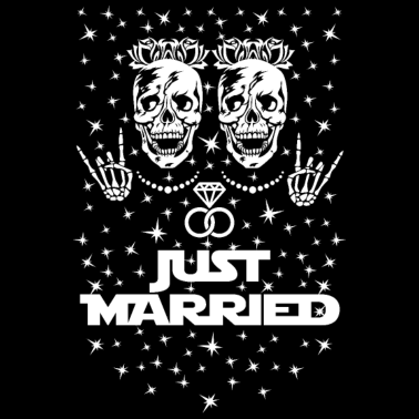 Motiv 08 Just Married Bride Braut Lesbische Hochzeit