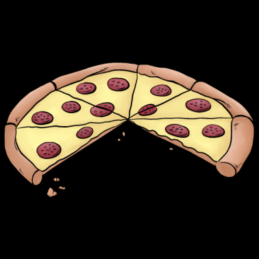 Motiv Pizza für Eltern-Baby-Partnerlook mit 2 Kindern