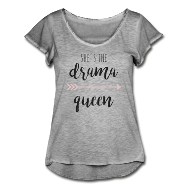 Partnerlook T-Shirt - she's the drama queen Partnerlook Teil 1