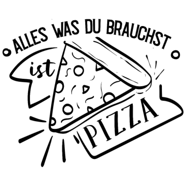 Motiv Pizza für Eltern-Baby-Partnerlook
