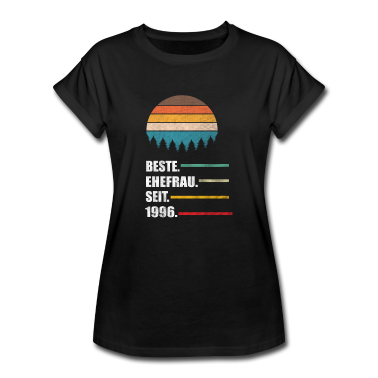 Partnerlook T-Shirt - Beste ehefrau 1996 Ehepaare Silberhochzeit