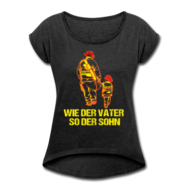 Partnerlook T-Shirt - Wie der Vater so der Sohn Feuerwehr Papa