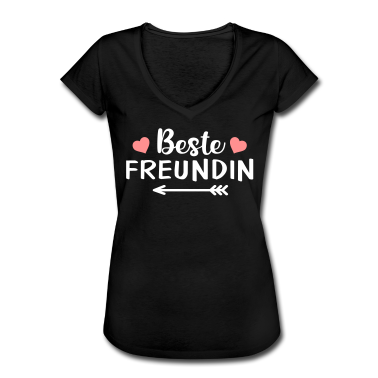 Partnerlook T-Shirt - Beste Freundin Freundinnen Freundschaft Pfeil Herz