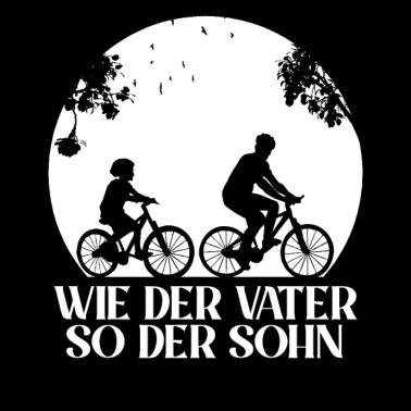 Motiv Fahrrad Wie der Vater so der Sohn Partnerlook