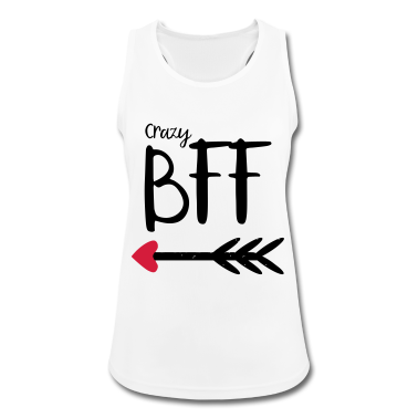 Partnerlook Tank Top - BFF Crazy Pfeil rotes Herz Partnerlook Partner T.1